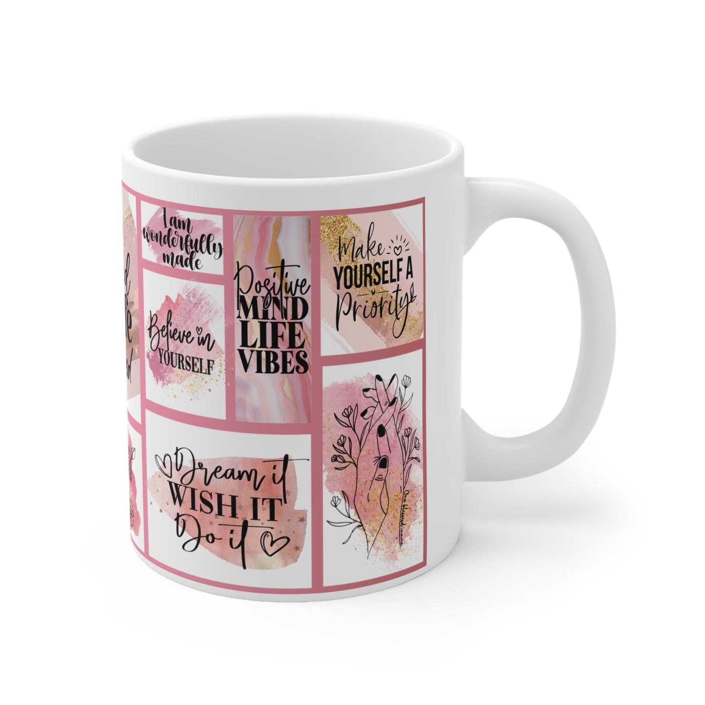 Cee L Positive Affirmations I am Proud Mug Gifts for Her Mothers Day 11oz