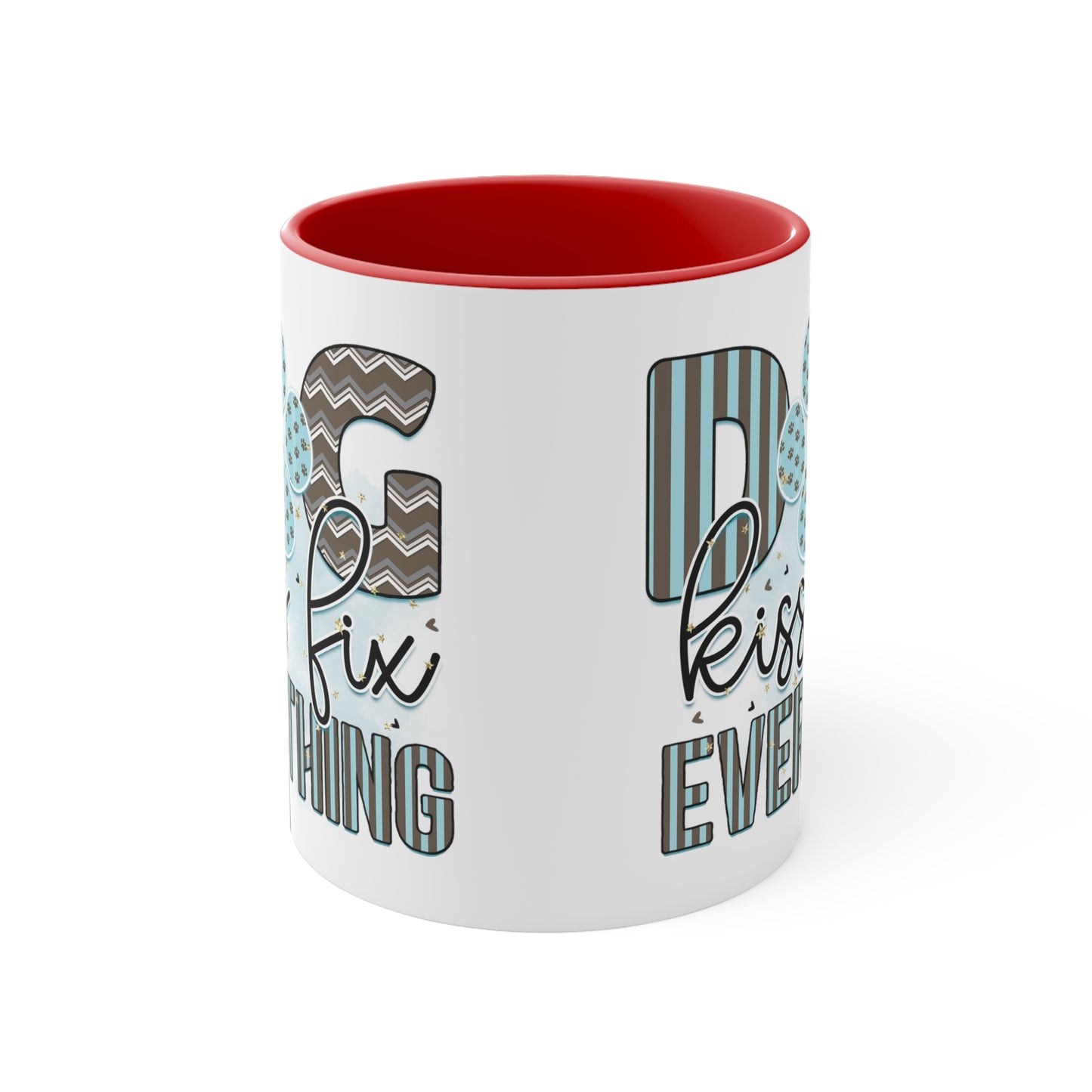 Cee L Dog Kisses Paw Print Mug Colour Choice Mothers Day Gifts for Her