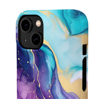 Cee L Colourful Marble Mobile Phone Case Purple