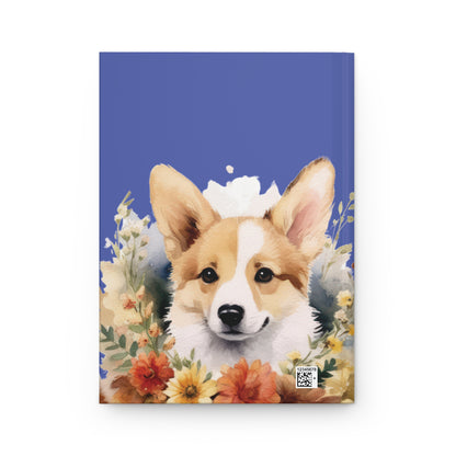 Hardcover Journal Corgi Puppy