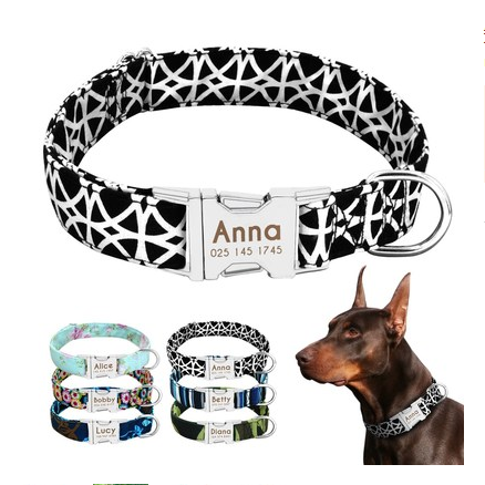 Pet Dog Name Collar Custom Dog Collar Lettering