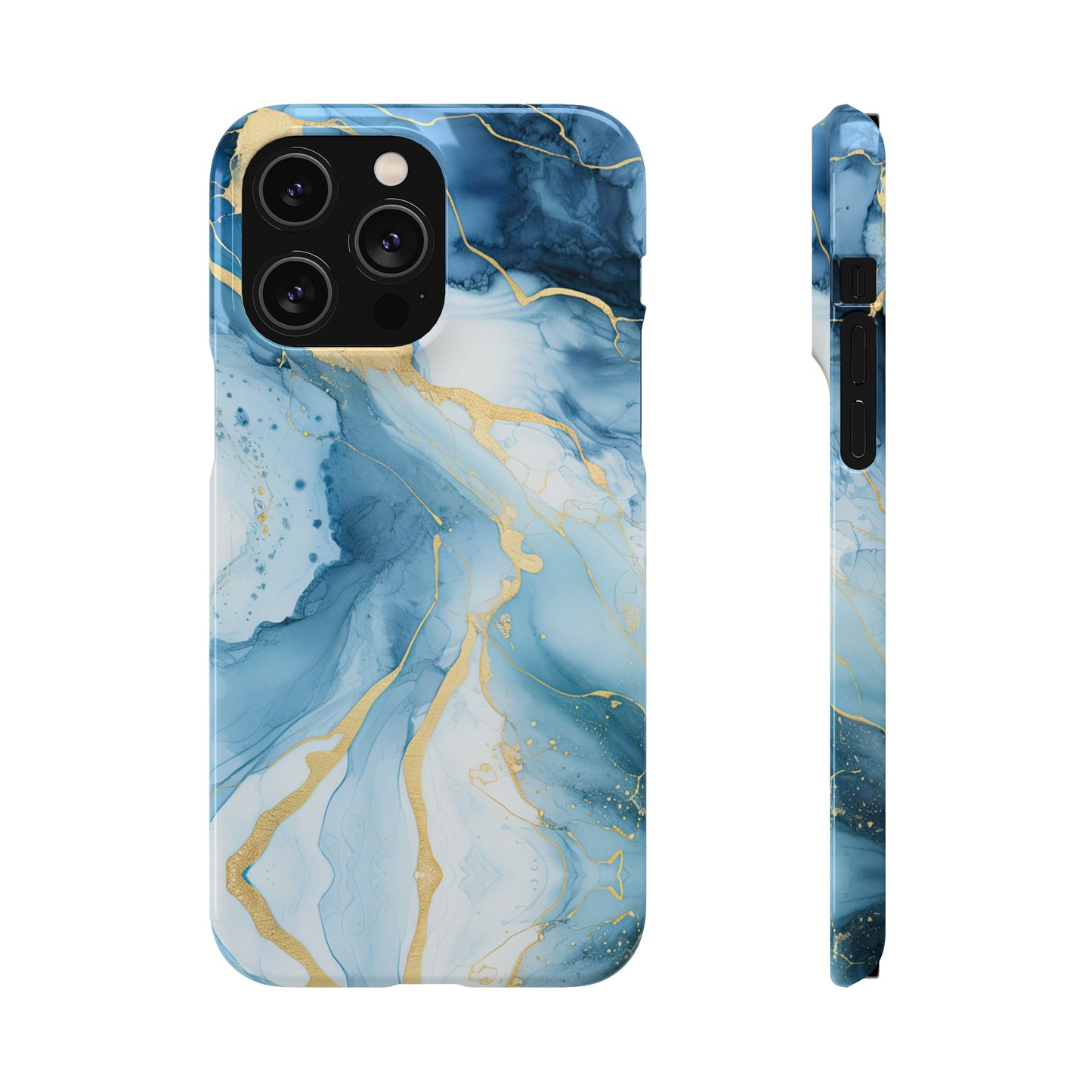 Cee L Colourful Marble Mobile Phone Case Blue