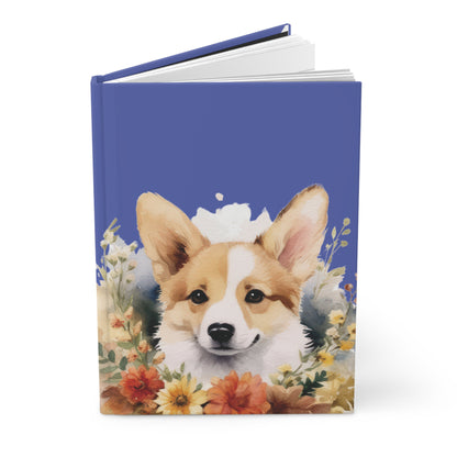 Hardcover Journal Corgi Puppy