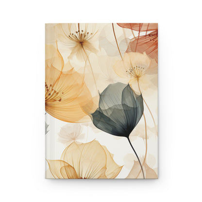 Hardcover Journal Pastel Poppies