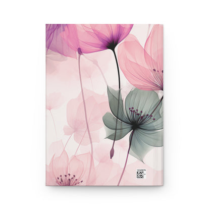 Hardcover Journal Pink Poppies