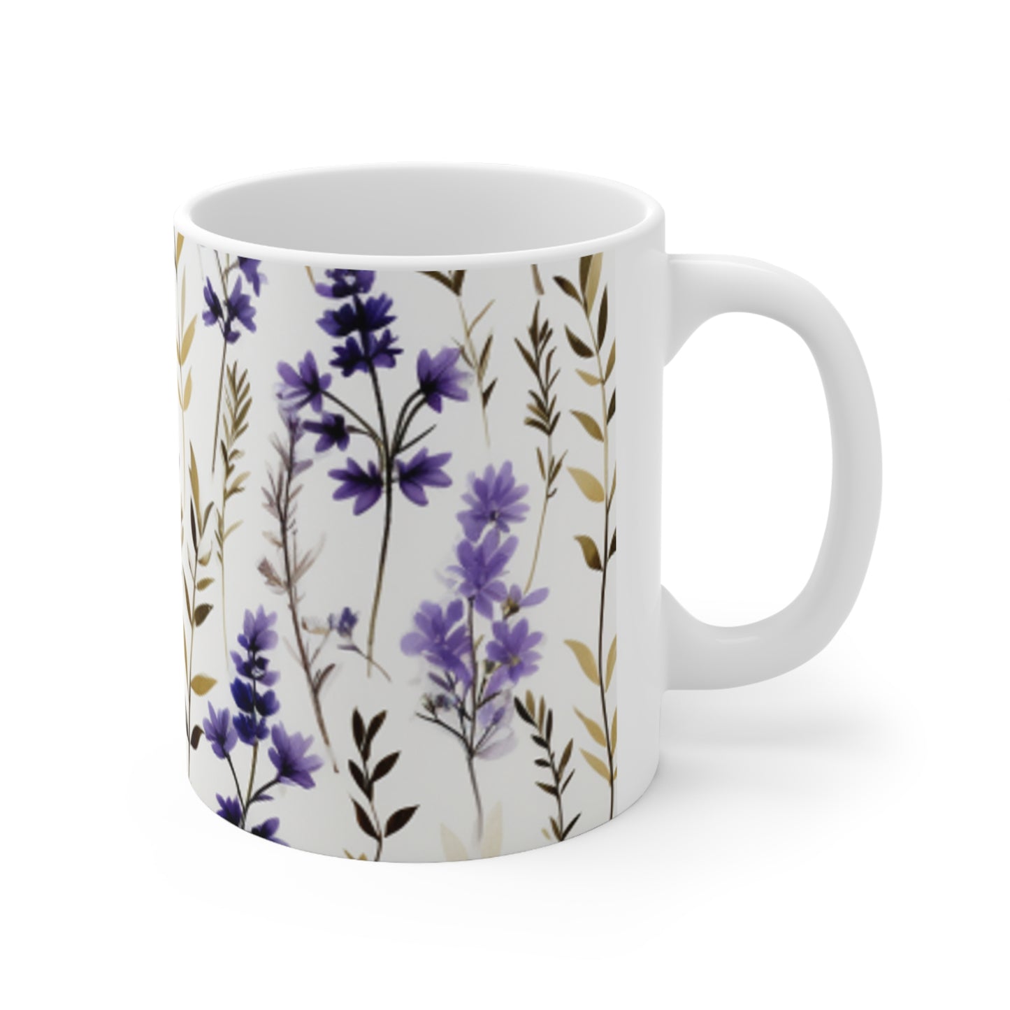 Lavender Flowers Mug Peony Gifts for Her Garden Lover Christmas Santa Merry Christmas Plant Lover Gardening Mothers Day Mum Birthday Sister