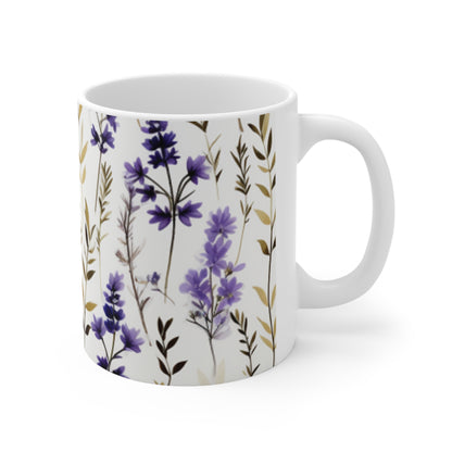 Lavender Flowers Mug Peony Gifts for Her Garden Lover Christmas Santa Merry Christmas Plant Lover Gardening Mothers Day Mum Birthday Sister