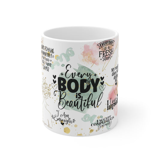 Cee L Positive Affirmations I am Proud Mug Gifts for Her Mothers Day 11oz