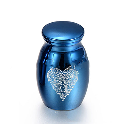 Pet Ashes Jar Wings Cinerary Casket Cremation Urn RIP