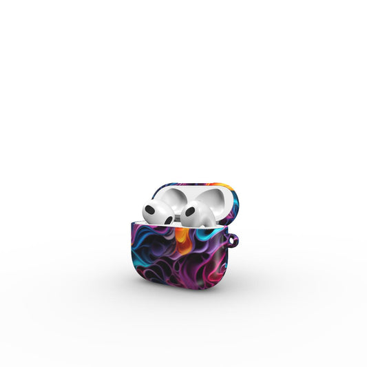 Print On Demand Tough Apple AirPods Case - Colour Waves