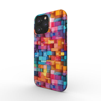 Print On Demand Snap Phone Case - Colour Blocks