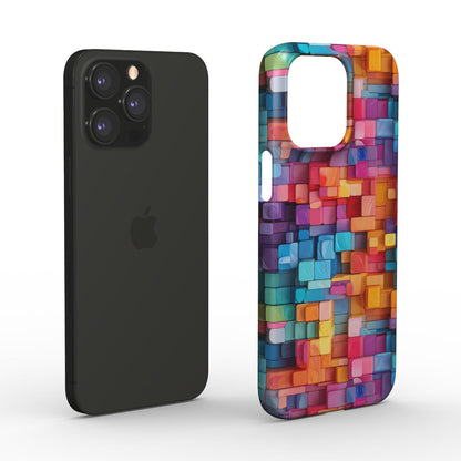 Print On Demand Snap Phone Case - Colour Blocks