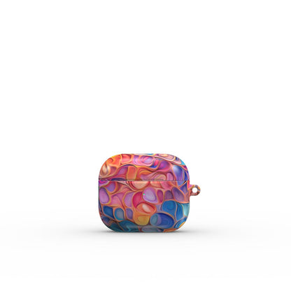 Print On Demand Tough Apple AirPods Case - Colour Bubbles