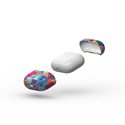 Print On Demand Tough Apple AirPods Case - Colour Circles