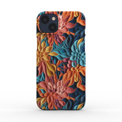 Print On Demand Snap Phone Case Pastel Floral Ink