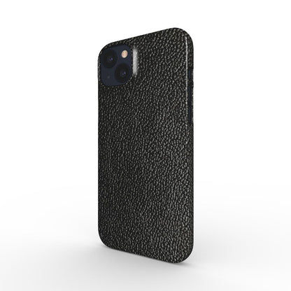 Print On Demand Snap Phone Case Black Faux Leather Look Print