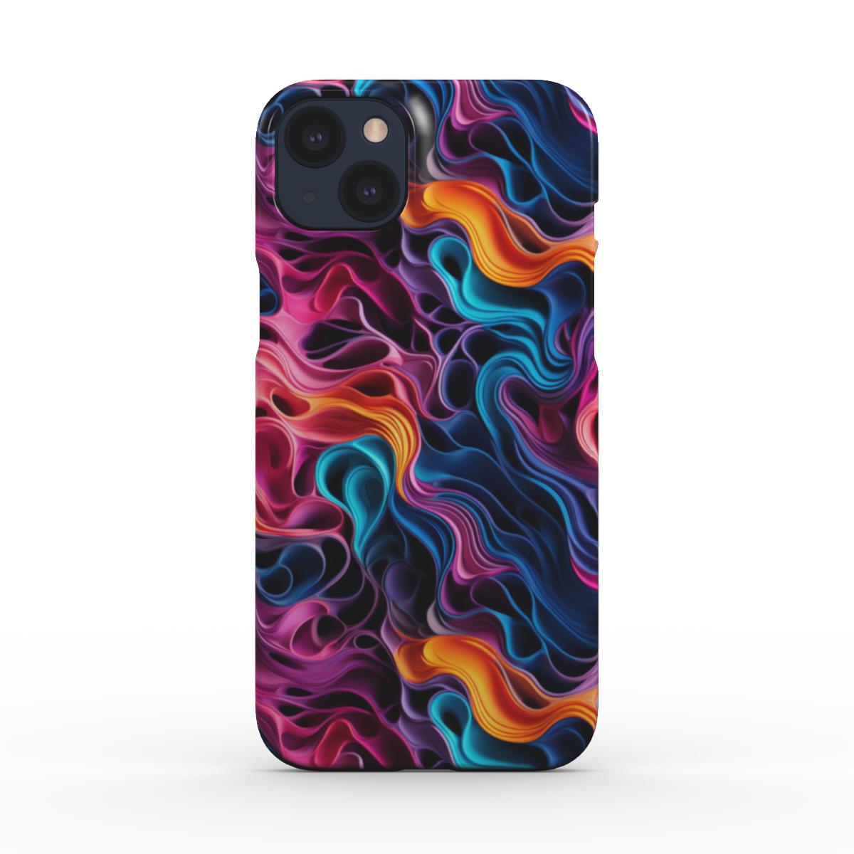 Print On Demand Snap Phone Case - Colour Waves