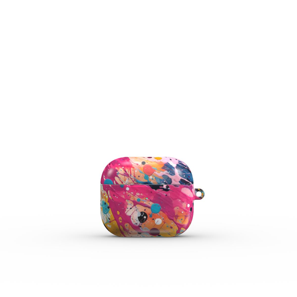 Print On Demand Tough Apple AirPods Case - Colour Splash