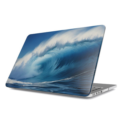 Print On Demand MacBook Case Blue Crashing Waves Print 1