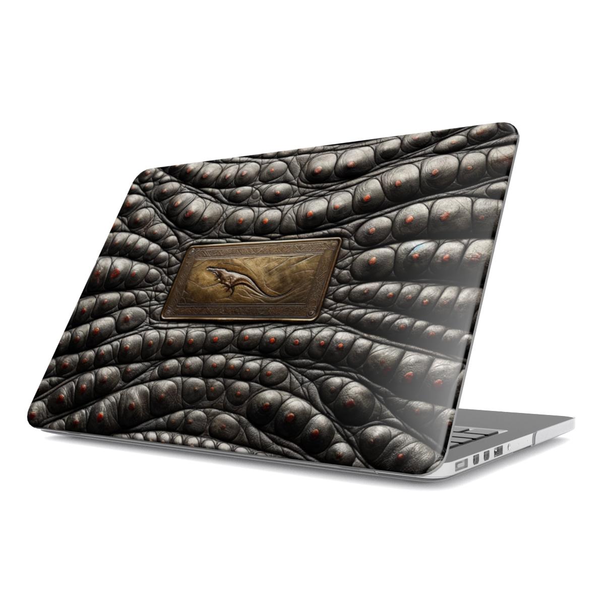 MacBook Case Faux Dragon Skin With Plaque Print