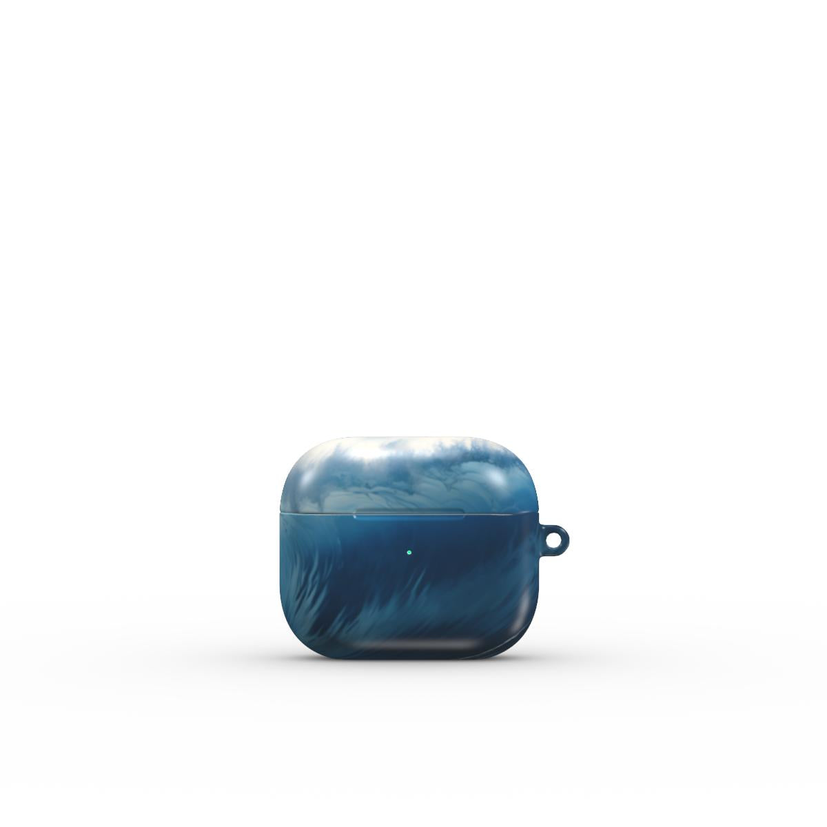 Print On Demand Tough Apple AirPods Case Blue Crashing Waves 1