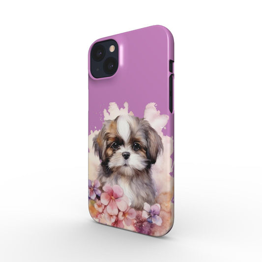 Print On Demand Snap Phone Case Shih Tzu Puppy