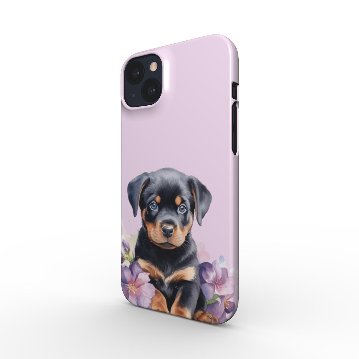 Print On Demand Snap Phone Case Rottweiler Puppy