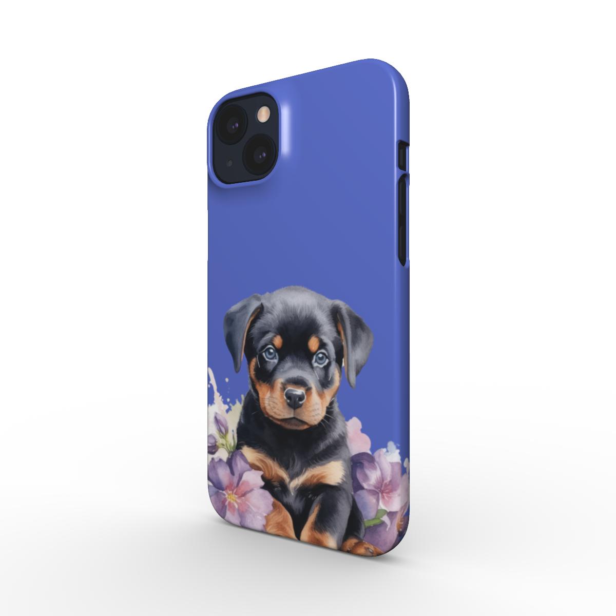 Print On Demand Snap Phone Case Rottweiler Puppy