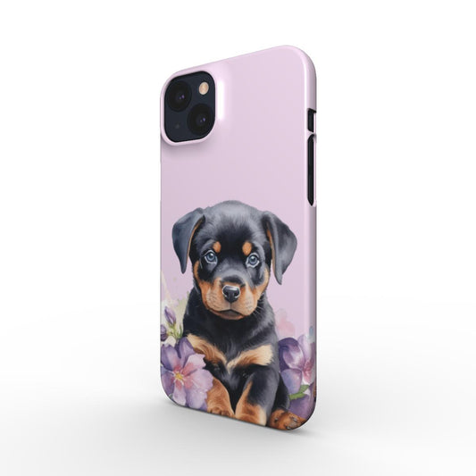 Print On Demand Snap Phone Case Rottweiler Puppy