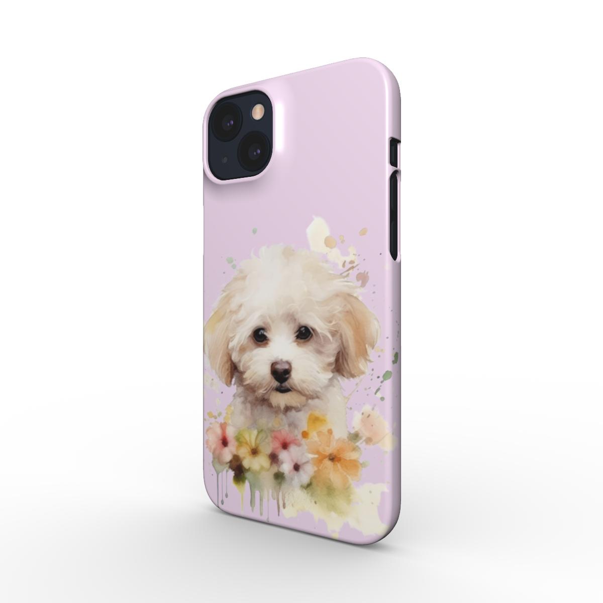 Print On Demand Snap Phone Case Poodle Puppy