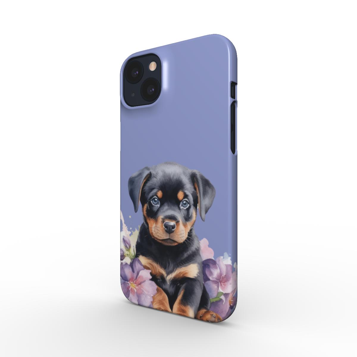 Print On Demand Snap Phone Case Rottweiler Puppy