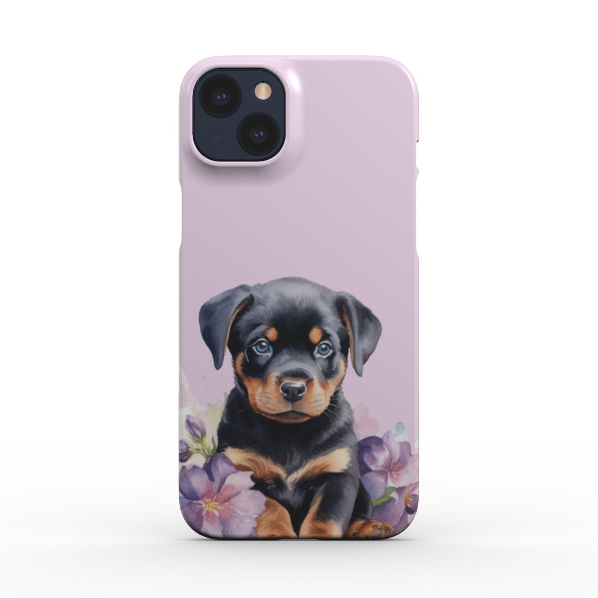 Print On Demand Snap Phone Case Rottweiler Puppy