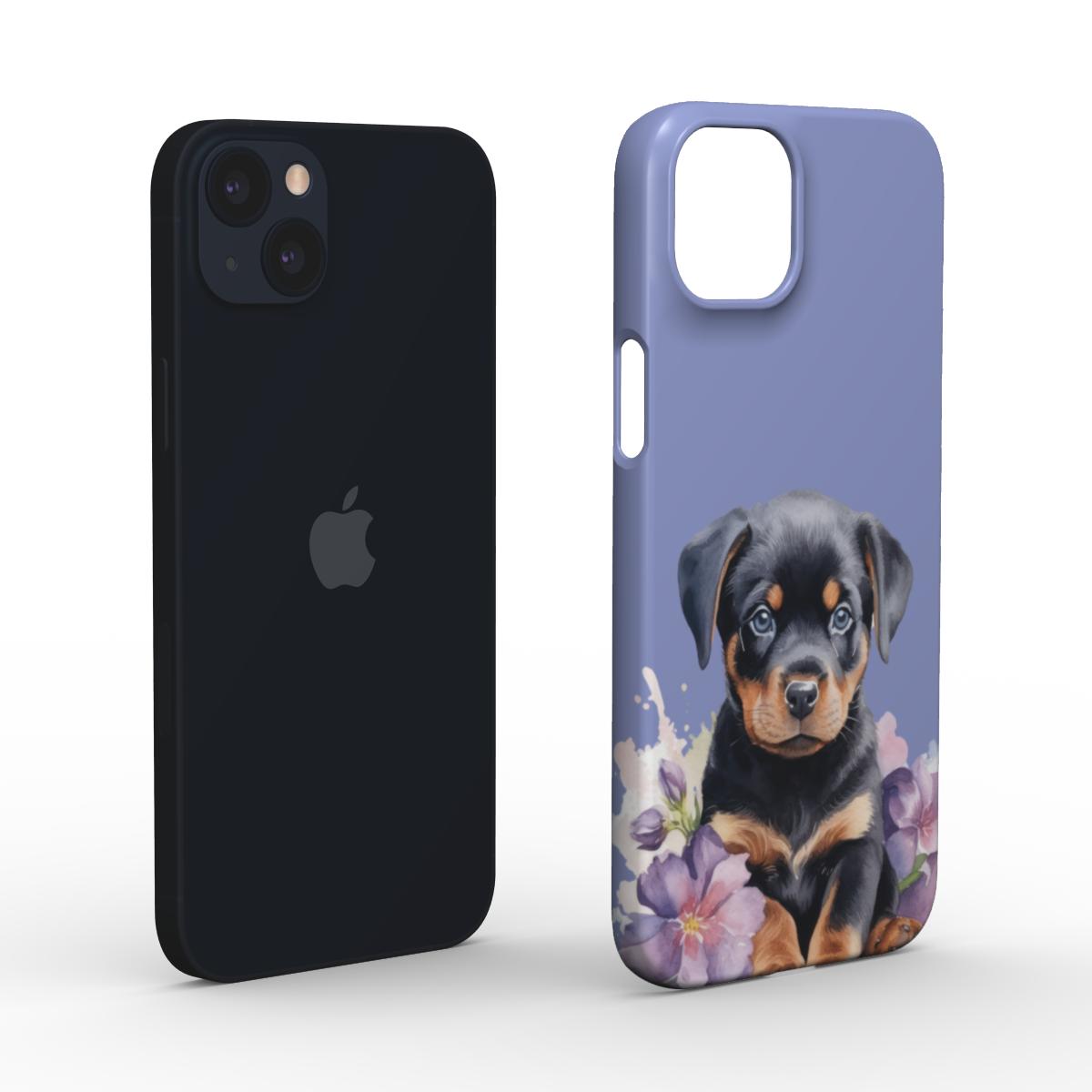 Print On Demand Snap Phone Case Rottweiler Puppy