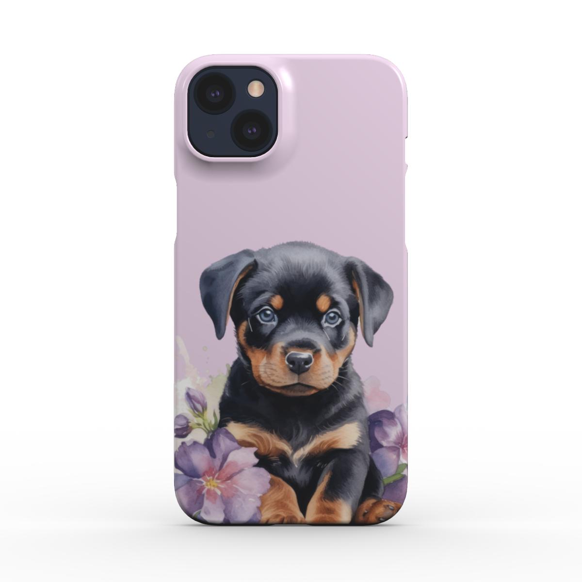 Print On Demand Snap Phone Case Rottweiler Puppy