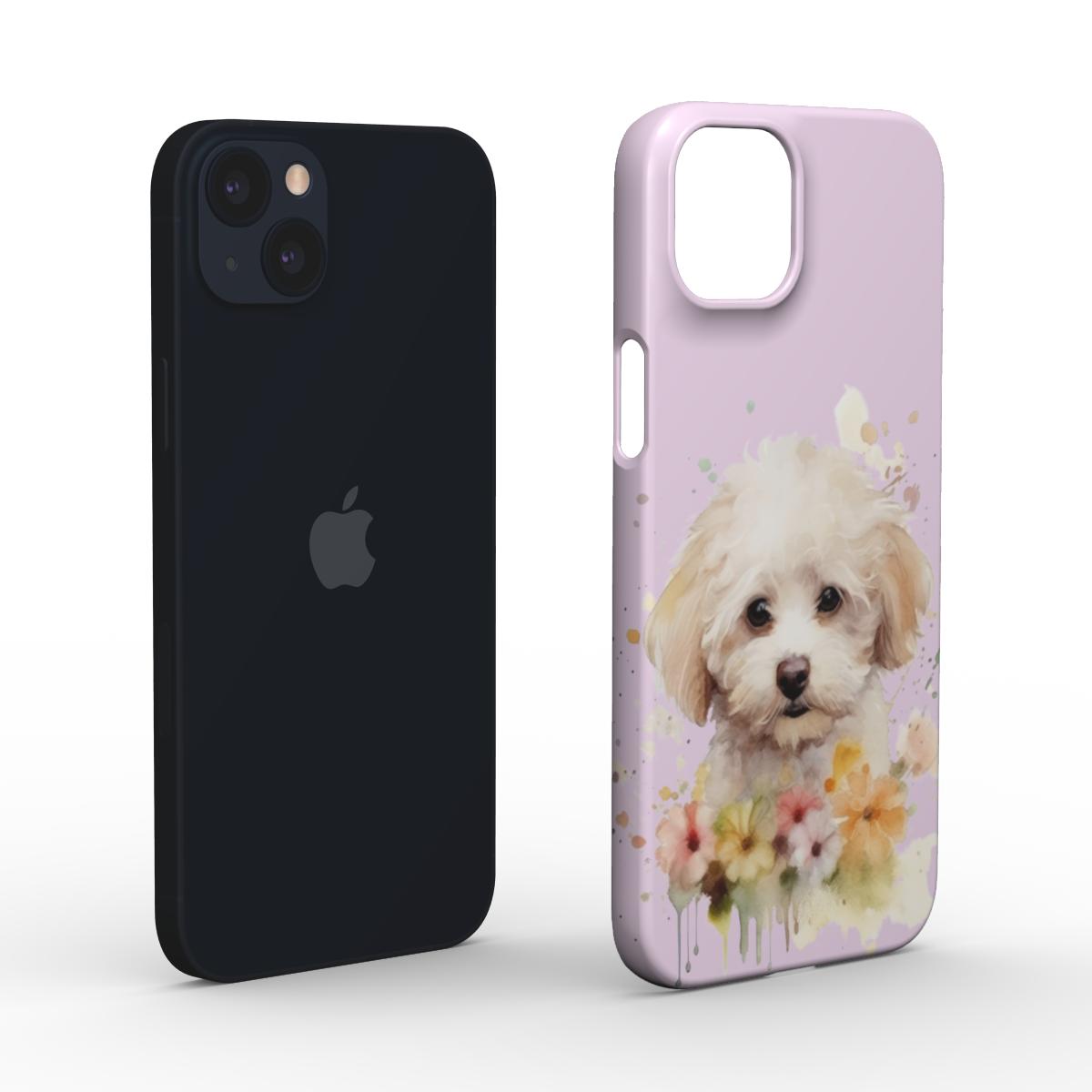 Print On Demand Snap Phone Case Poodle Puppy