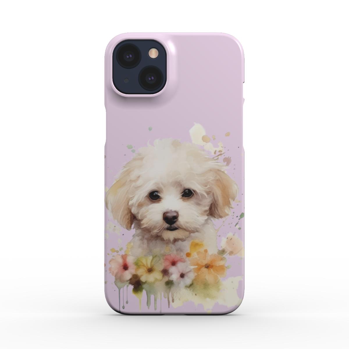 Print On Demand Snap Phone Case Poodle Puppy