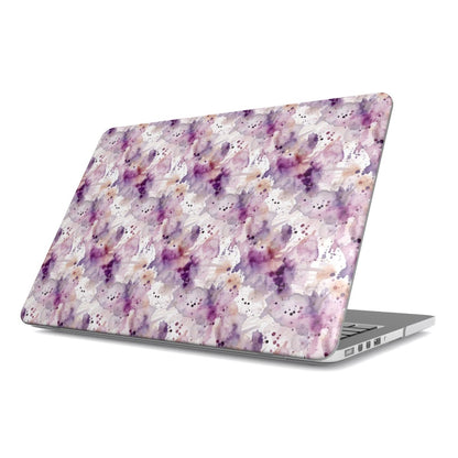 Print On Demand MacBook Case Mauve Ink Spots