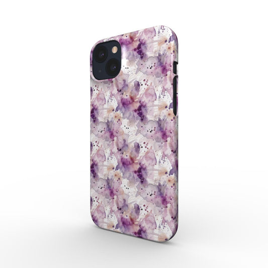 Print On Demand Snap Phone Case Mauve Ink Spots