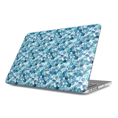 Print On Demand MacBook Case Teal Bubbles