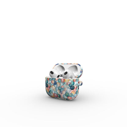 Print On Demand Tough Apple AirPods Case Pastel Marbles