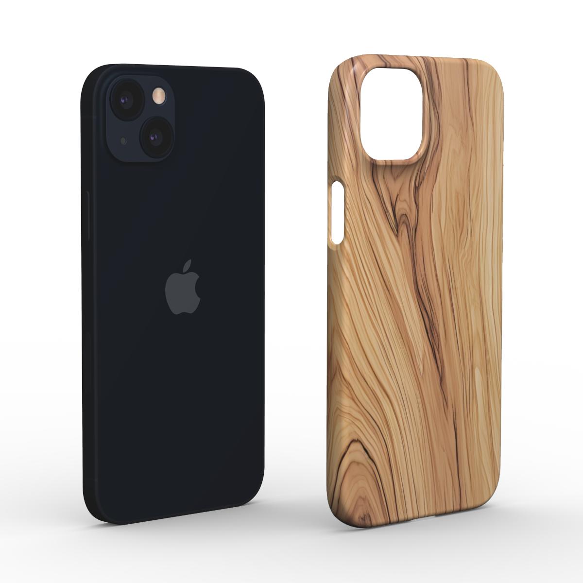 Print On Demand Snap Phone Case Faux Timber 1