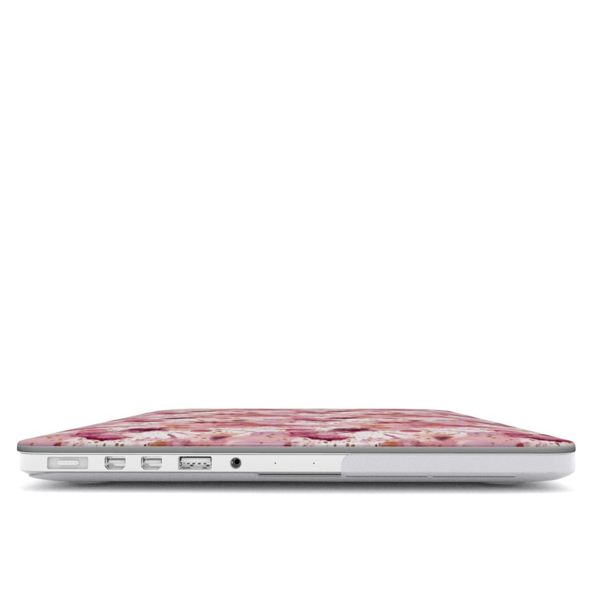 Print On Demand MacBook Case Pink Ink Spots