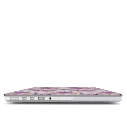 Print On Demand MacBook Case Mauve Ink Spots