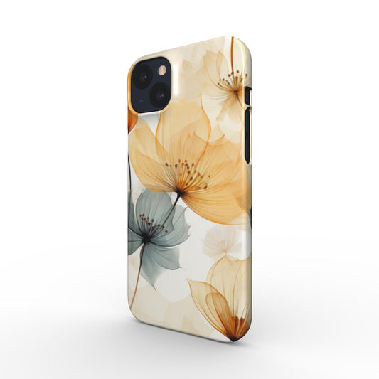 Print On Demand Snap Phone Case Pastel Poppies