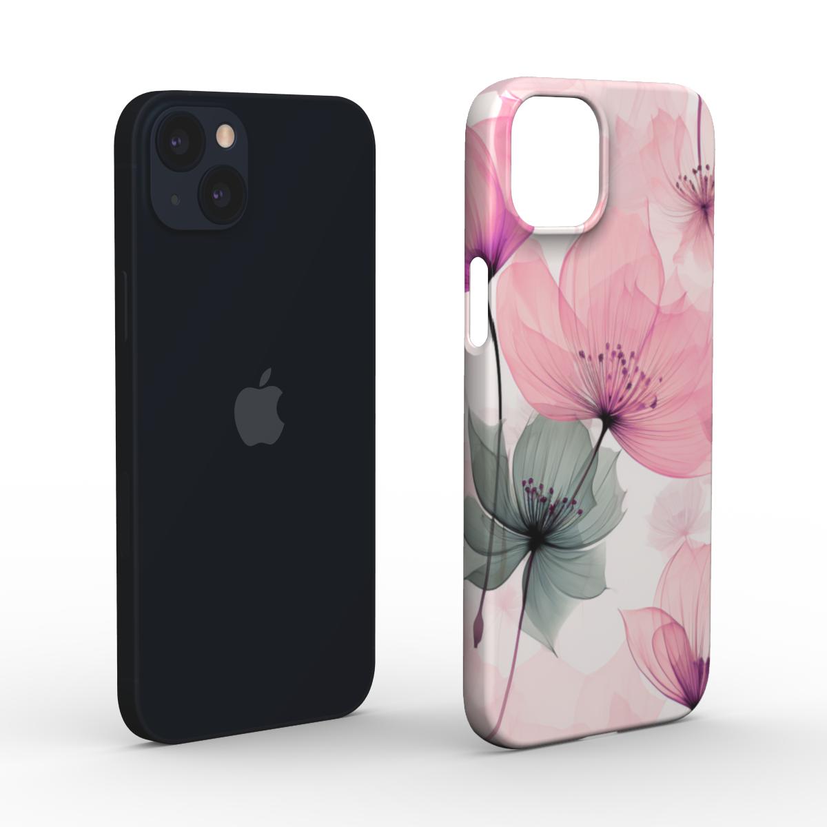 Print On Demand Snap Phone Case Pastel Poppies 1