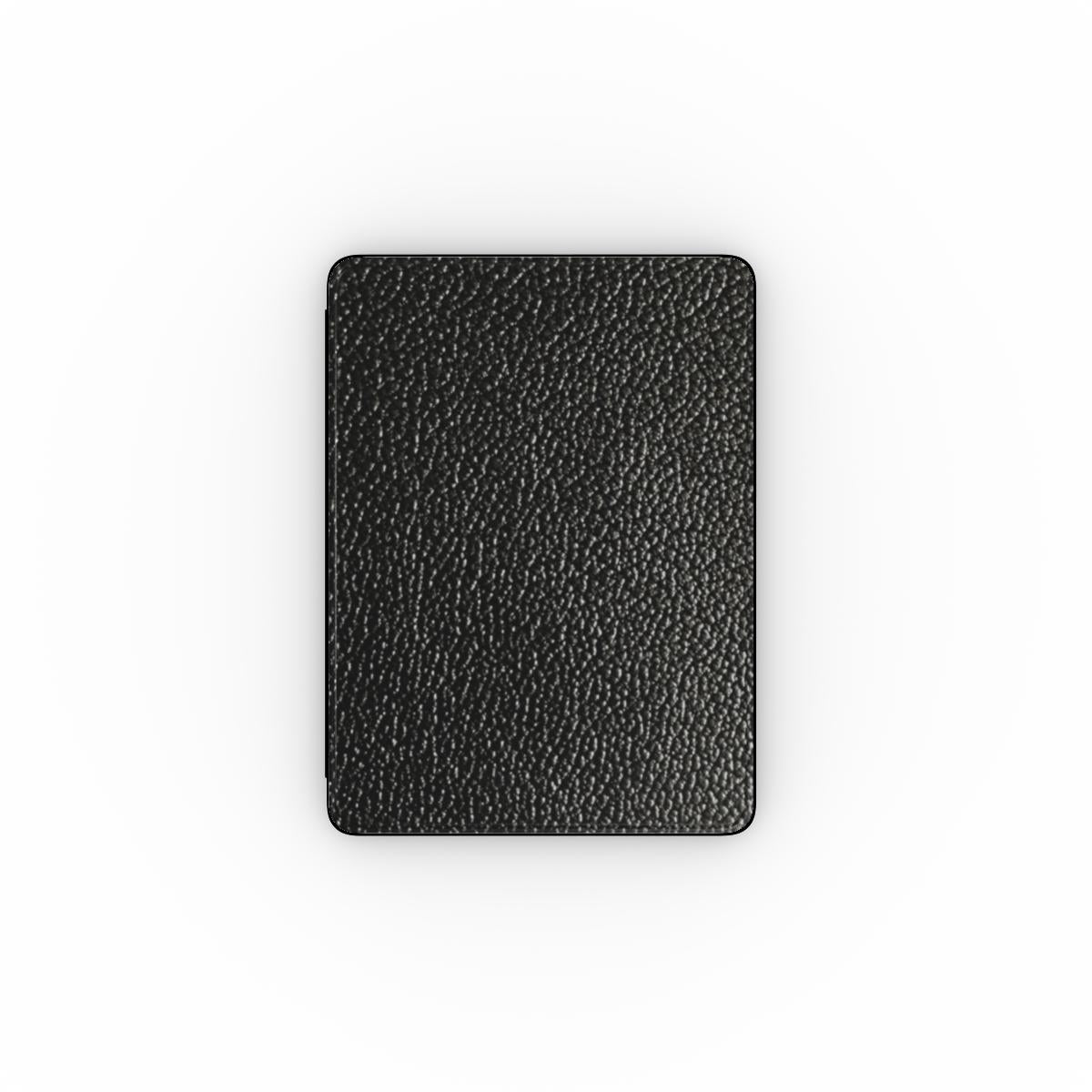 Print On Demand iPad Case Black Faux Leather Print