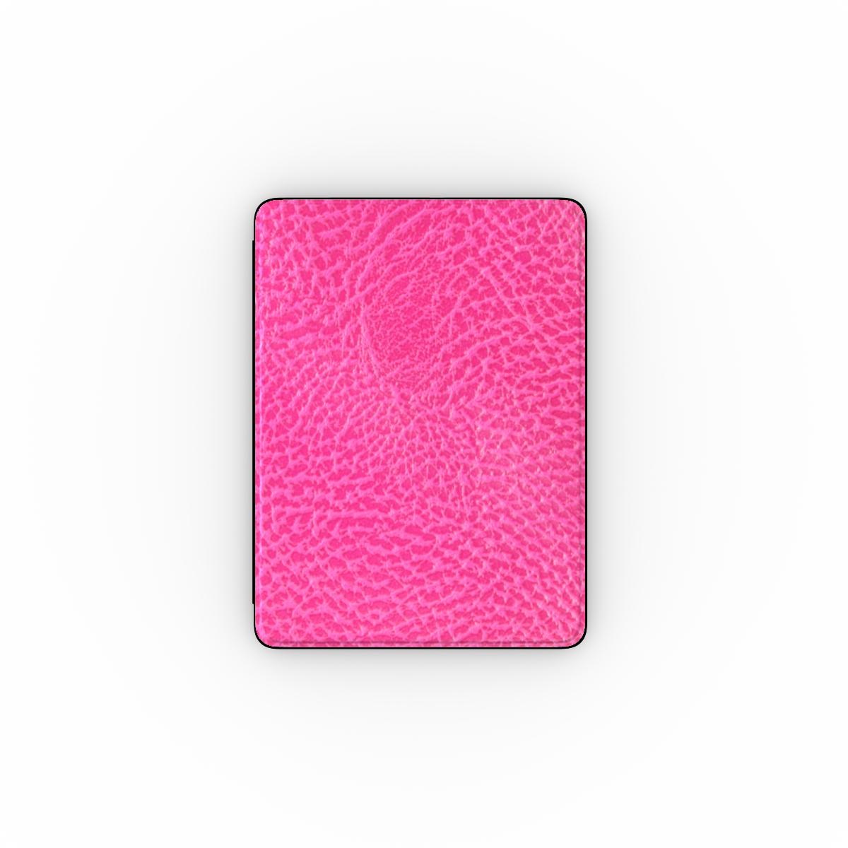 Print On Demand iPad Case Pink Faux Leather Print