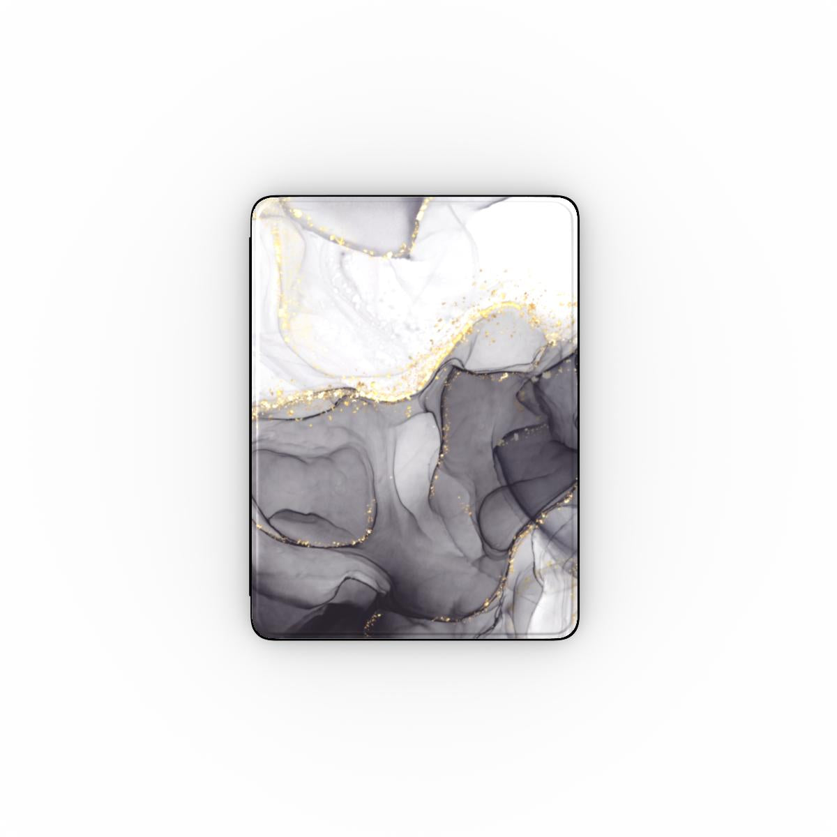 Print On Demand iPad Case Grey Gold Marble