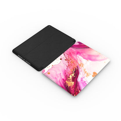 Print On Demand iPad Case Pink Gold Marble