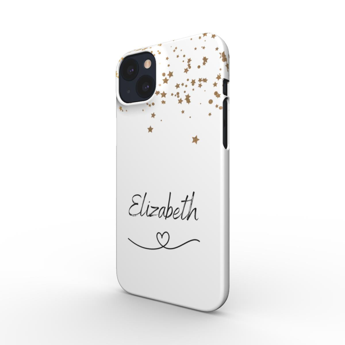 Print On Demand Snap Phone Case  Personalised White Gold